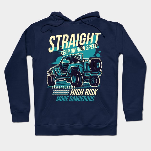 Keep on high speed Hoodie by Stellart